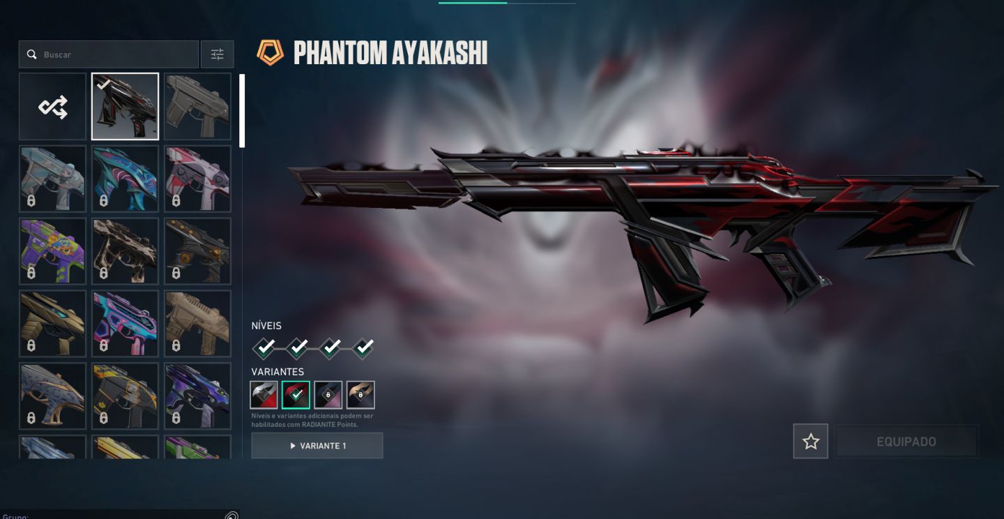 [10.000 VP NA CONTA] + Vandal Singularidade/Aeris + Facas Ayakashi e Aeris