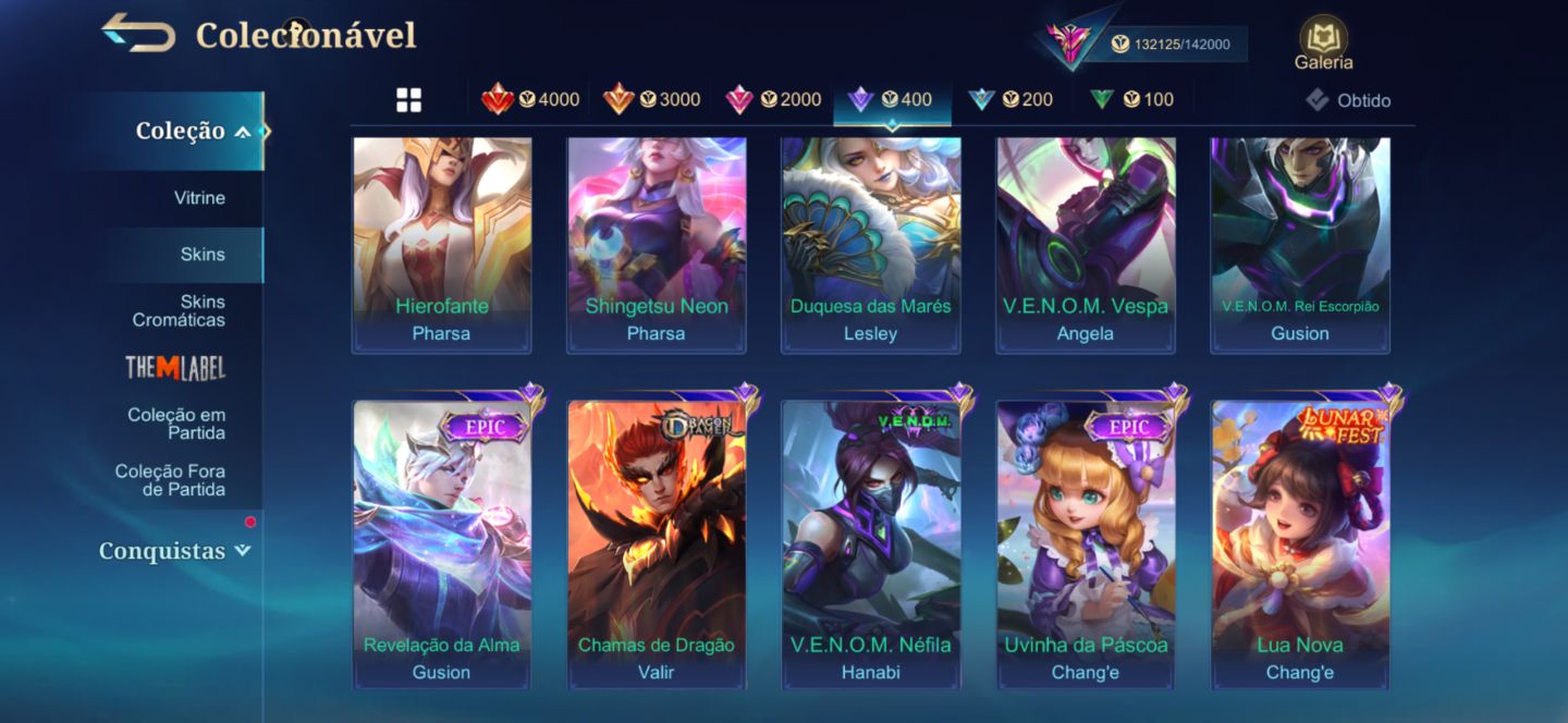 CONTA MOBILE LEGENDS