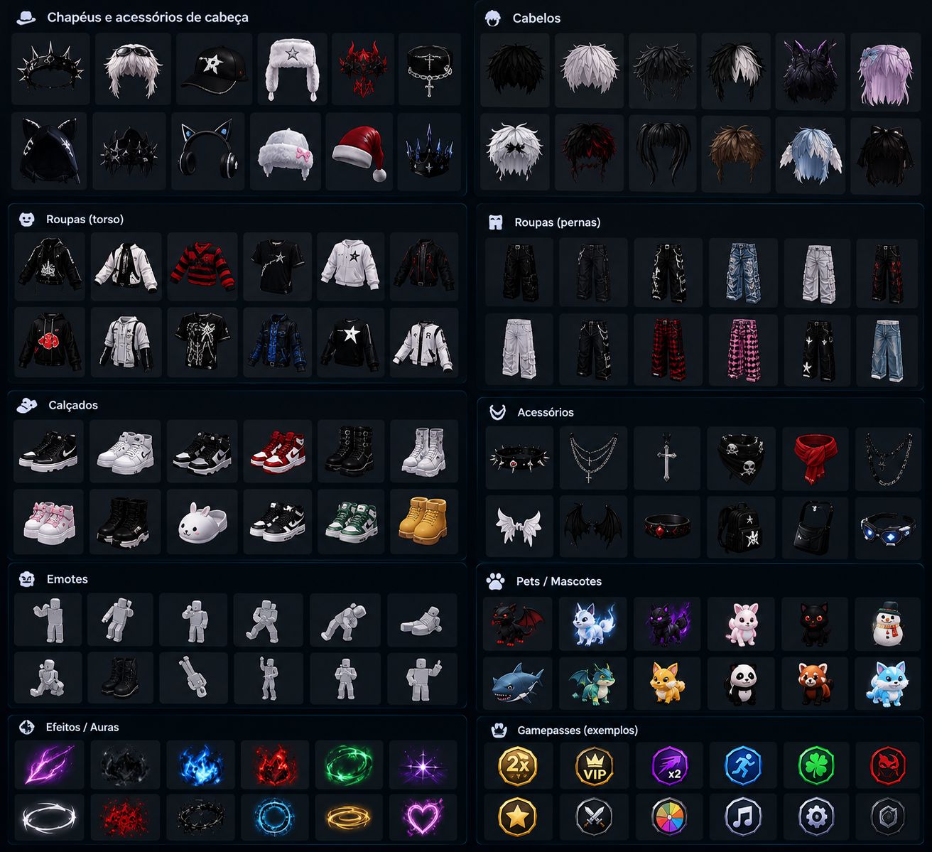 Conta de Roblox mas de 7Mil Items!