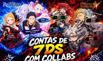 CONTA DE 7DS COM COLLABS!!!