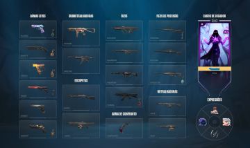 Conta VALORANT - 2 VANDAL 2 FACAS (KARAMBIT,KTANA EX.O) - 1 PASSE - TOTAL ACESSO