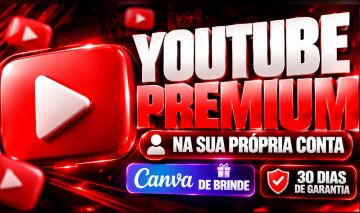 [ MENOR PREÇO!] YOUTUBE PREMIUM + CANVA DE BRINDE - 30 DIAS