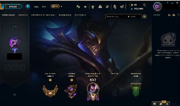 CONTA LOL BR LVL 657 264 SKINS PICO PLATINA CONTA PRINCIPAL ANTIGA