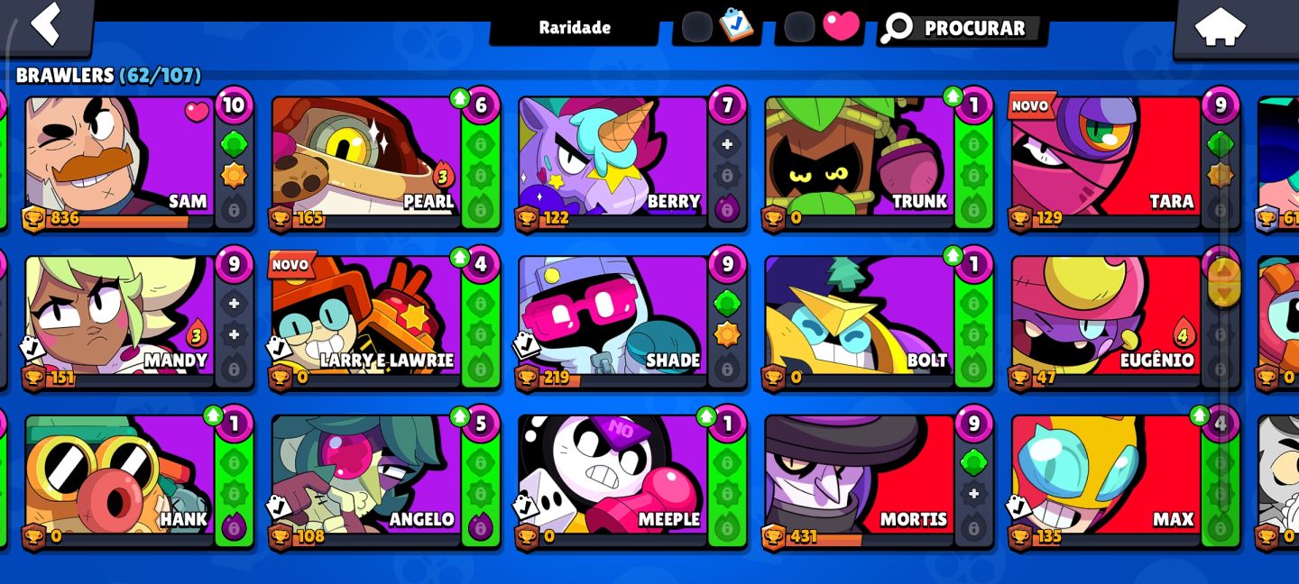 CONTA BRAWL STAR BRABA!!! 16K TROFÉUS