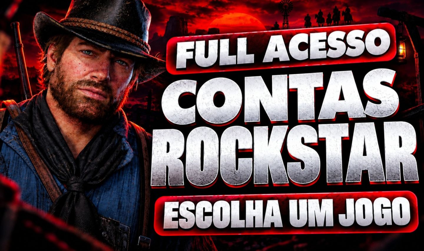 CONTAS ROCKSTAR ( GTA V - RDR 2 - VICE CITY - BULLY ) PERMANENTES + FULL ACESSO