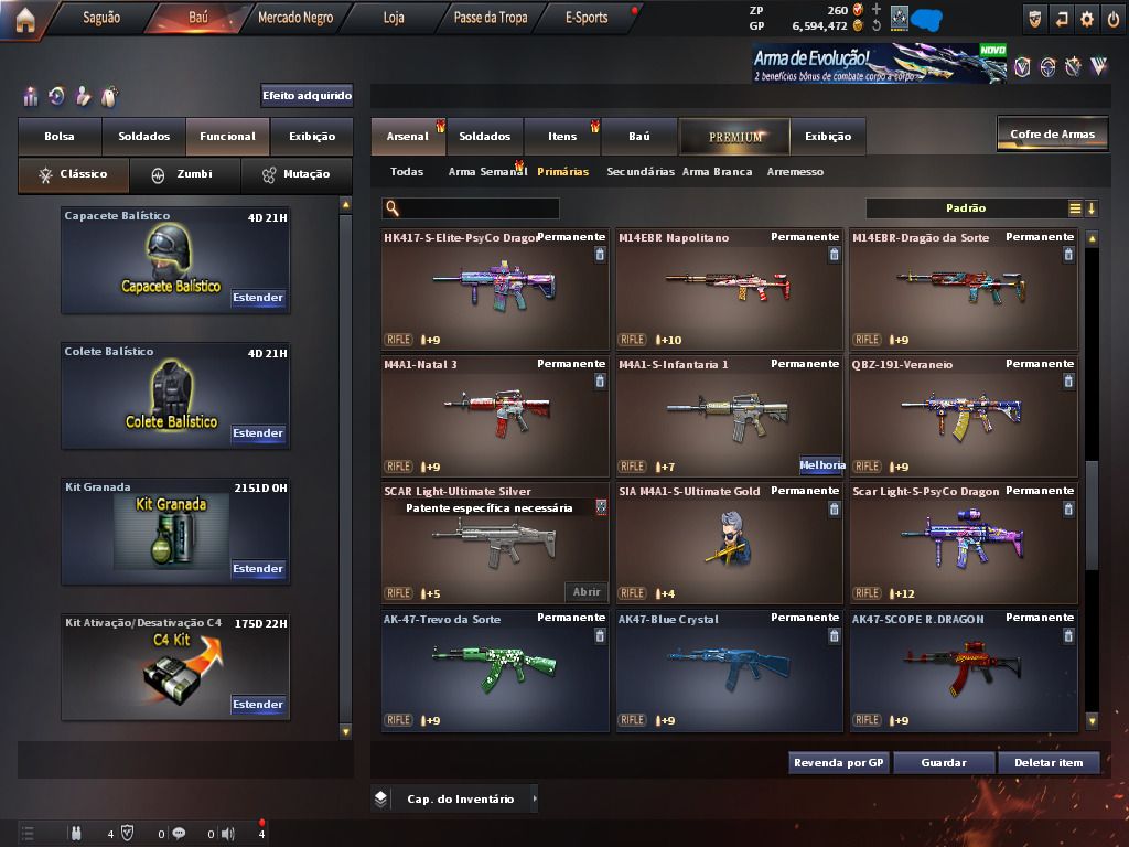 Conta Top Crossfire br, 17 vips rank on
