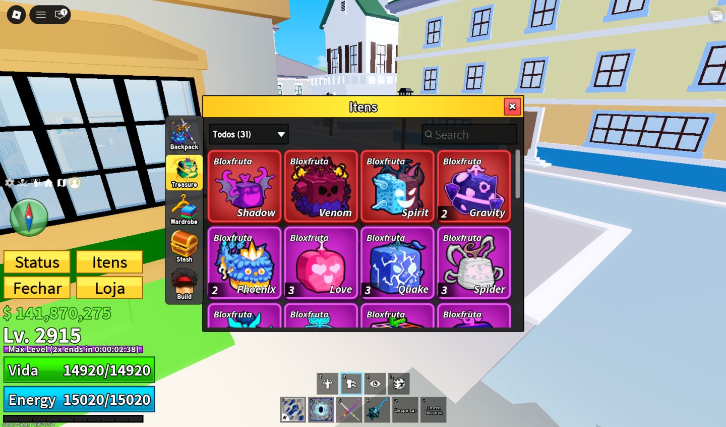 Conta completa de blox fruits