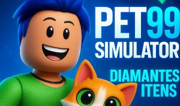 Pet Simulator 99 Gemas, Diamantes e Itens para Upar Rápido!