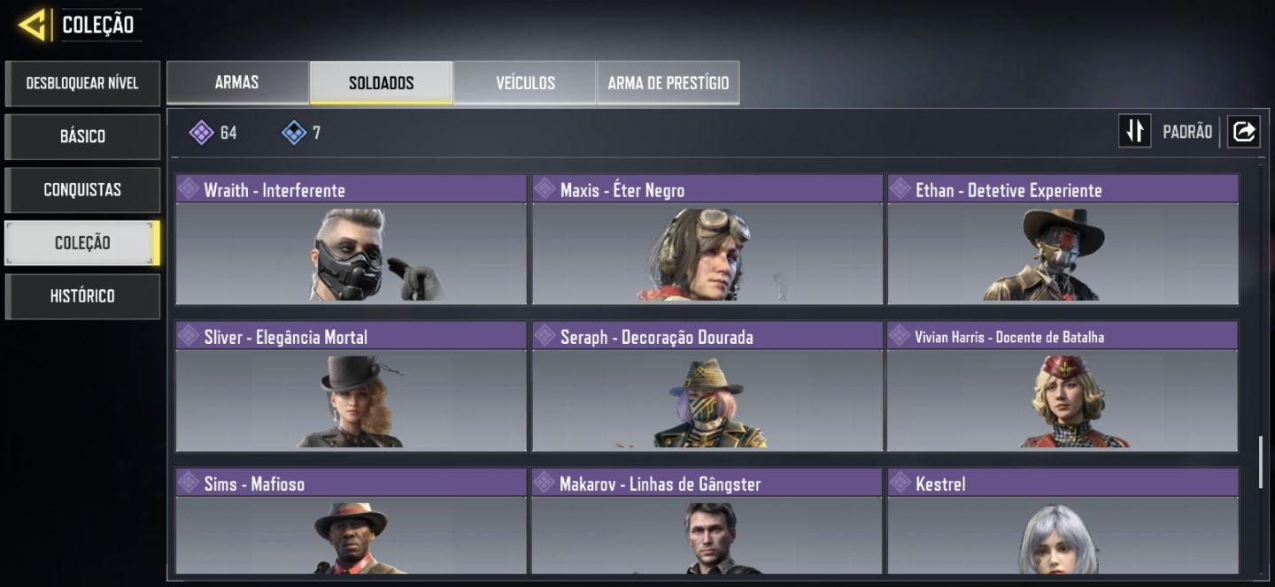Conta Cod Mobile TOP