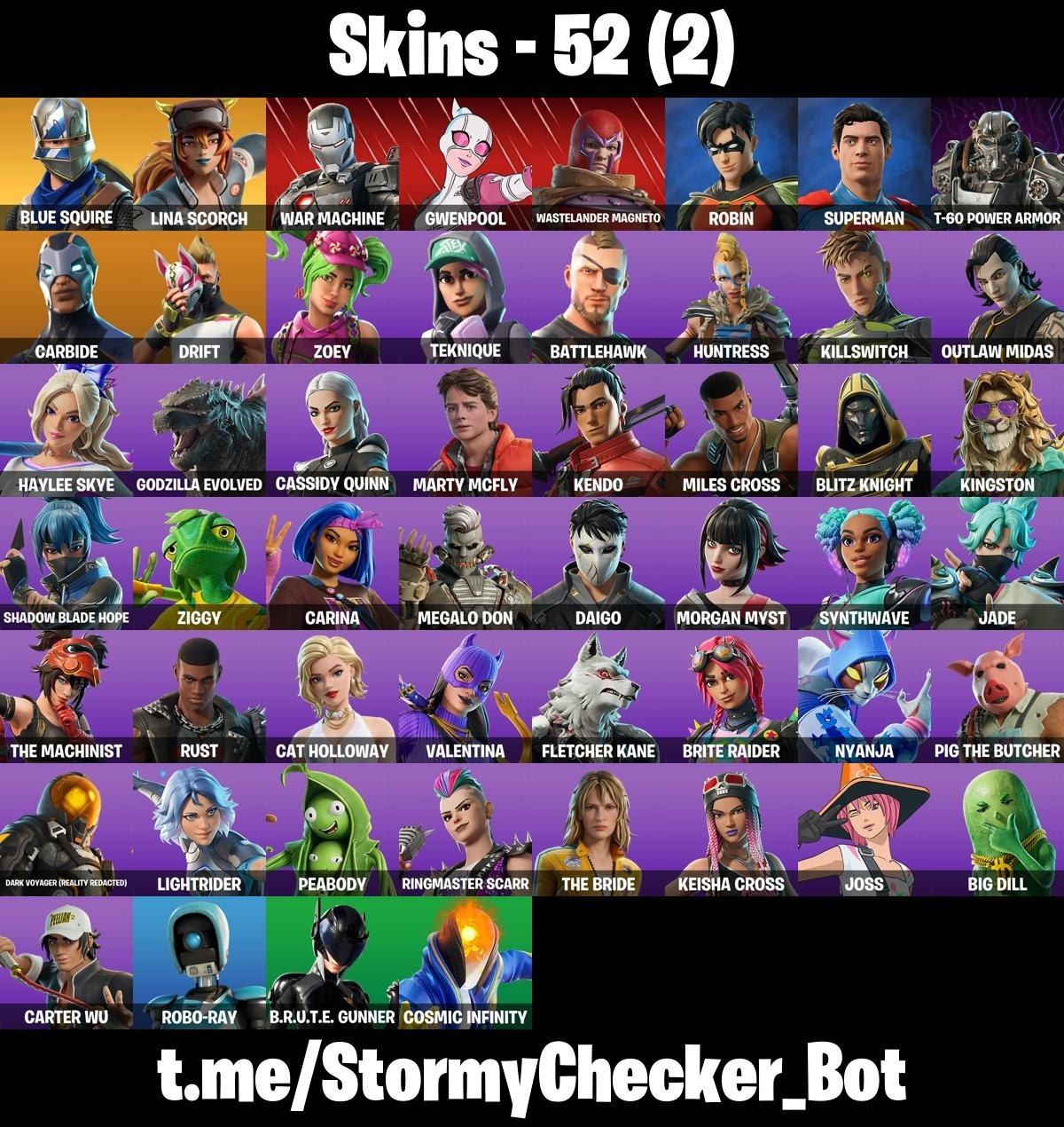 CONTA FORTNITE COM CAVALEIRO SEASON 2, ATEMPORAL E 52 SKINS - ENTREGA AUTOMÁTICA