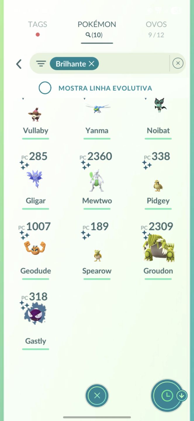 2 lendários shinys + 2 lendários 100% - Pokemon Go