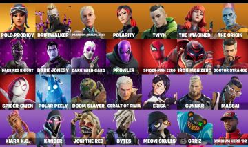 Conta fortnite full acesso com 47 skins incluindo polo prodigy e picareta reaper