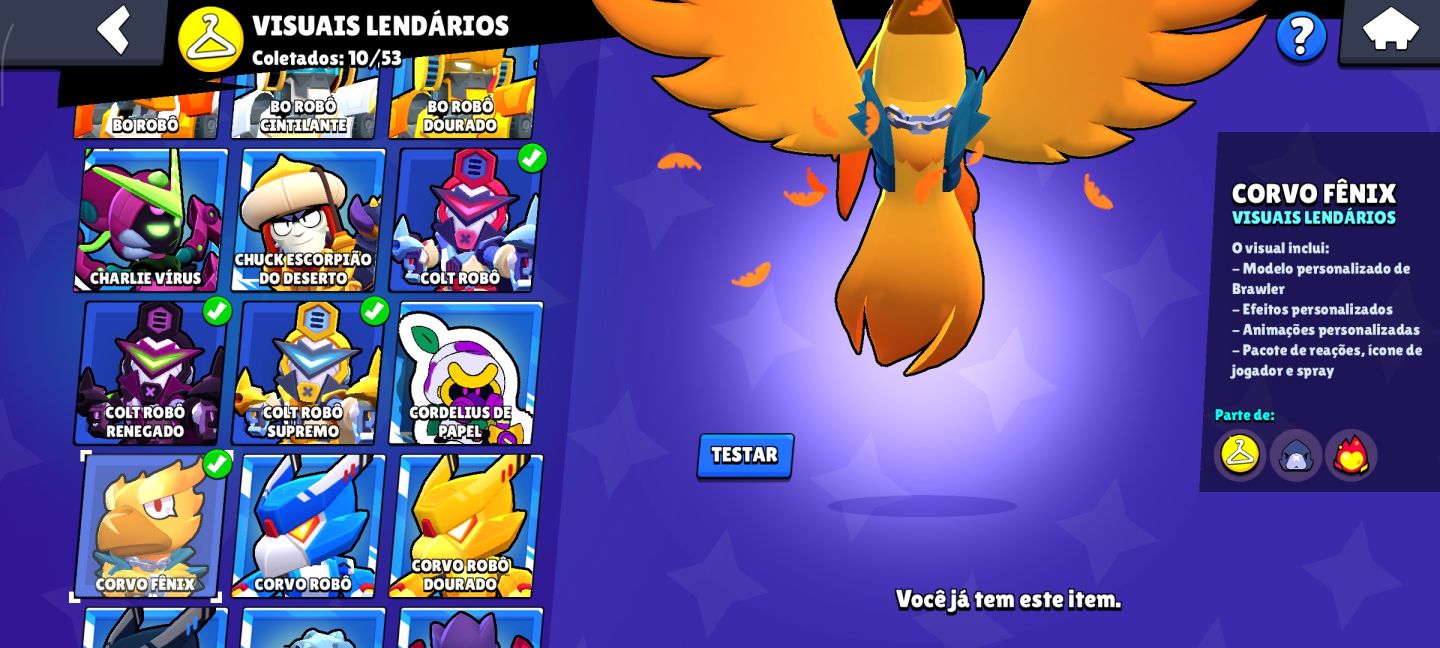 CONTA FA | BRAWL STARS | MUITAS SKINS | DONO ÚNICO