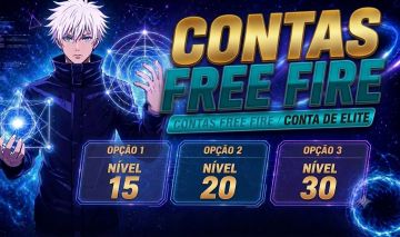 FREE FIRE/CONTAS LEVEL 15/20/30 COM TROCA NICK
