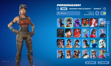 Conta Fortnite 230 SKINS - Renegada, Ninja, Marshmello, Foice e muito mais