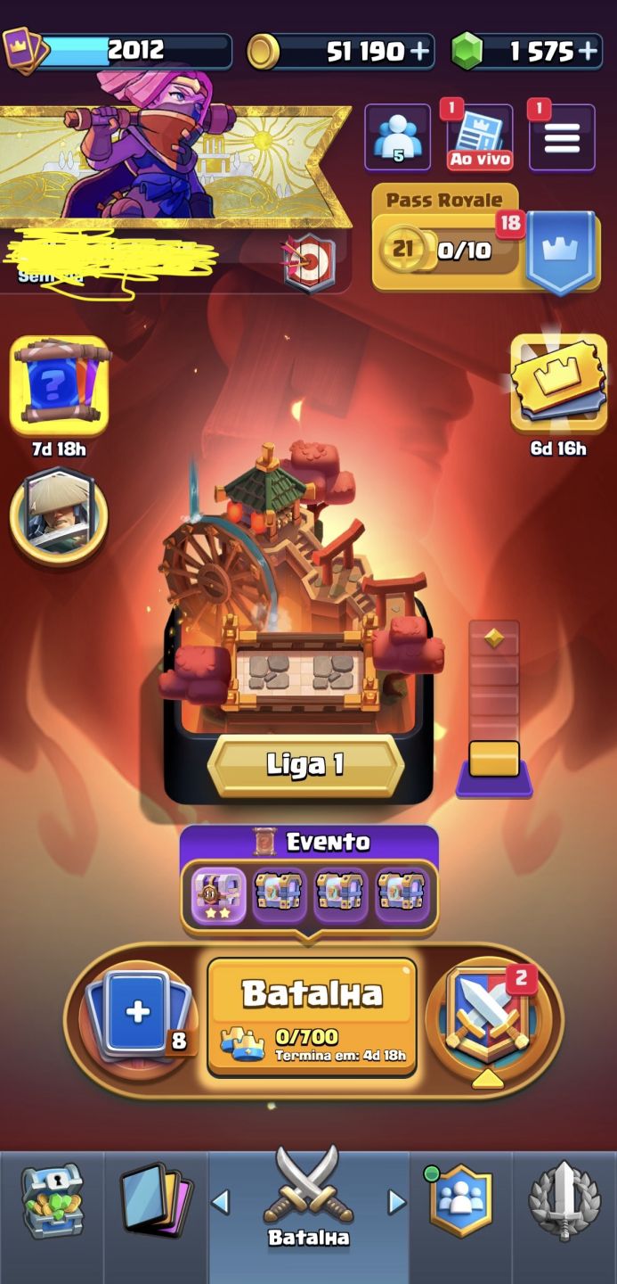 Conta Clash Royale | 14K+ Troféus | Top 4653 Global Duplas | Emotes + Passes