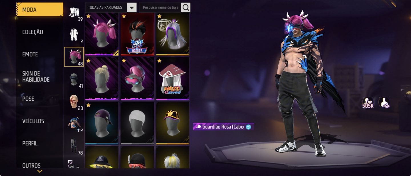 OPORTUNIDADE ÚNICA 6 EVOLUTIVAS+NARUTO+PUNHO+SKIN LENDARIAS+EMOTE DE ENTRADA