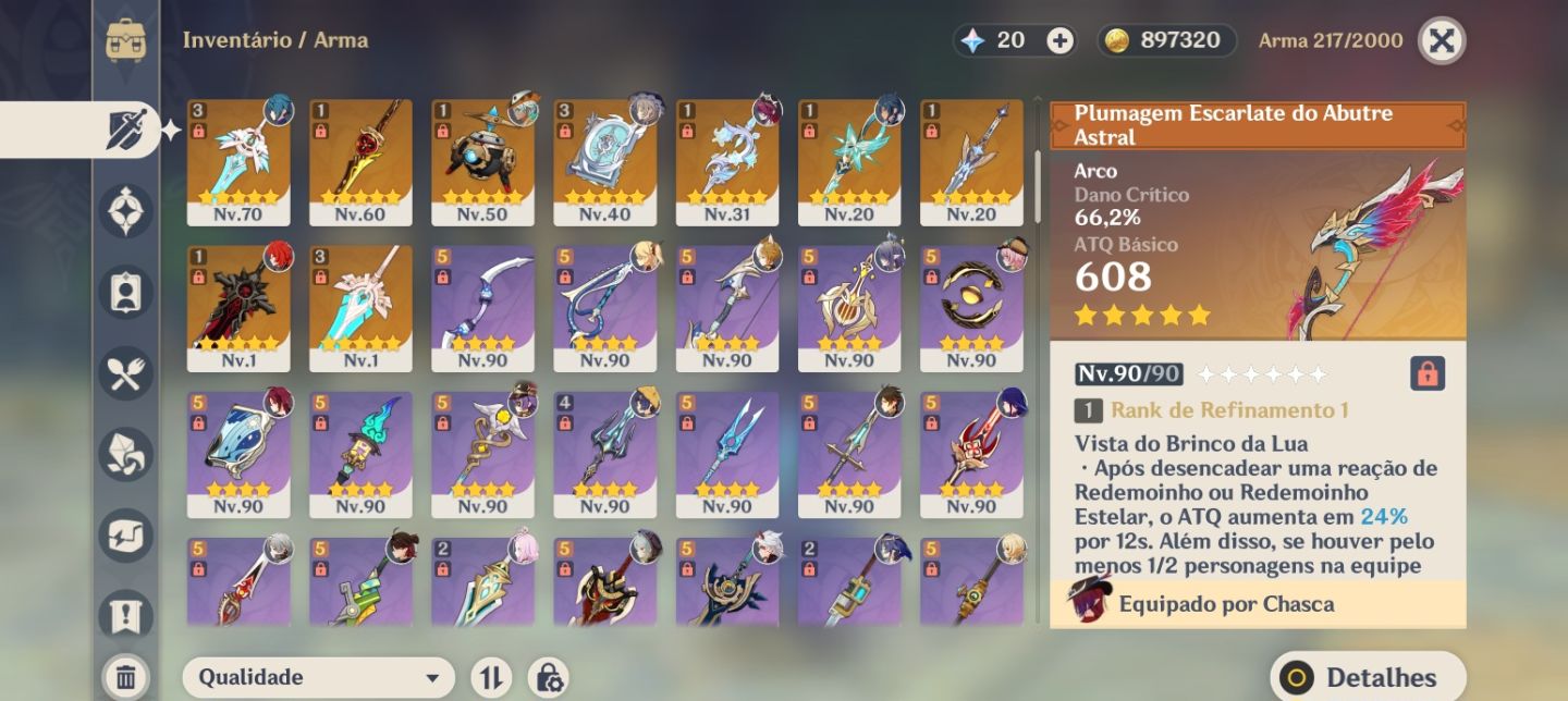 Conta Genshin Impact Endgame