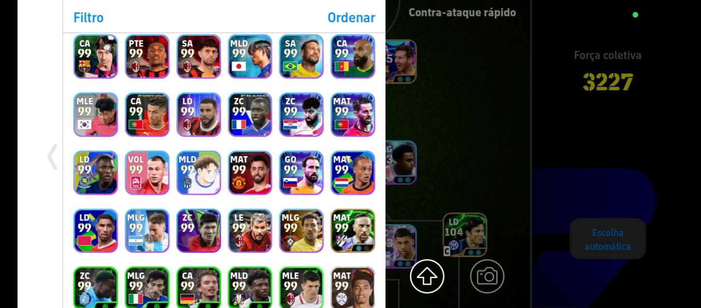 CONTA DE EFOOTBALL 27 COM SHOWTIMES, ÉPICOS E BIGTIMES