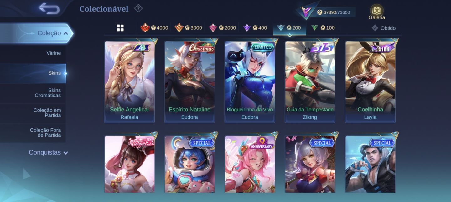 Conta Mobile Legends Lendária