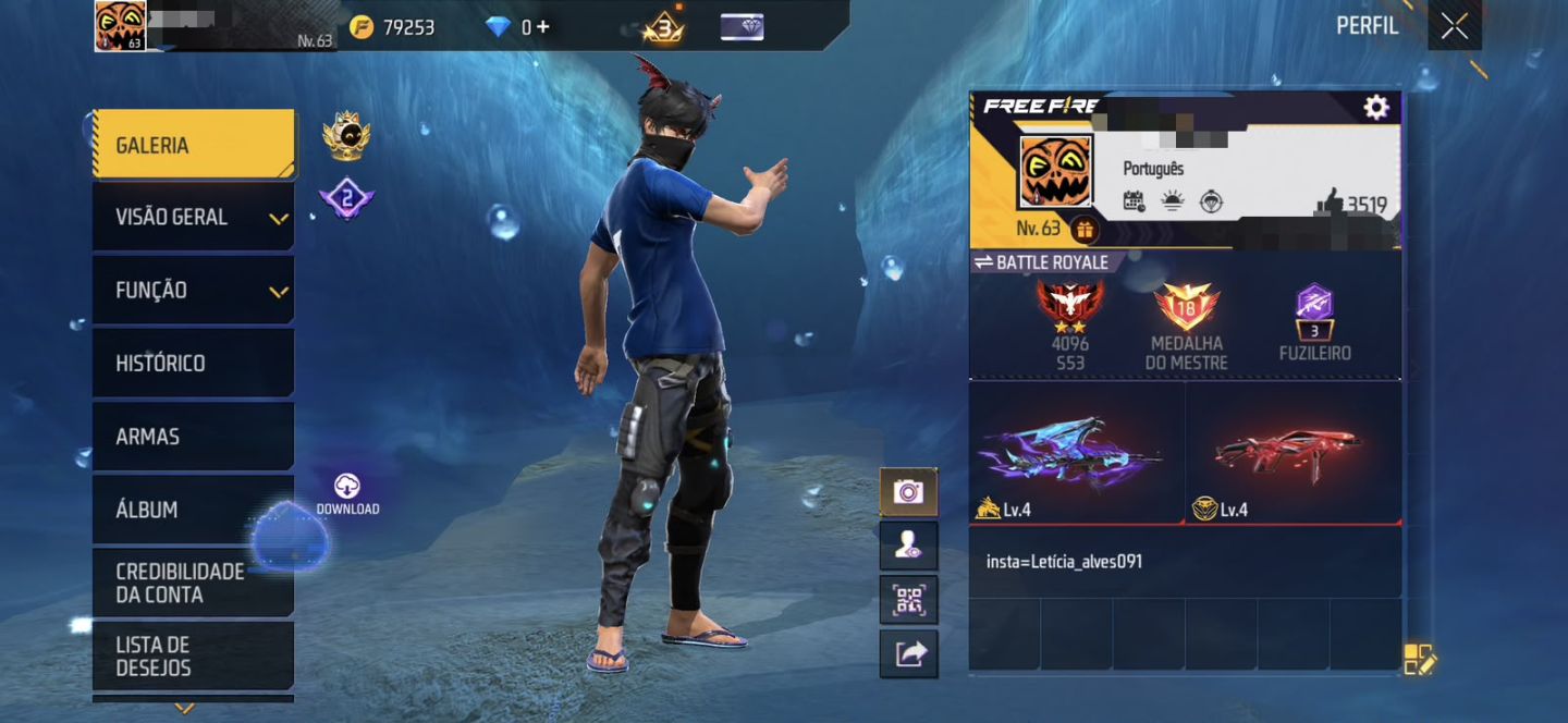 [CONTA RARA] BTS + 233 TORSOS + 145 CALÇAS + ITENS RAROS | FREE FIRE