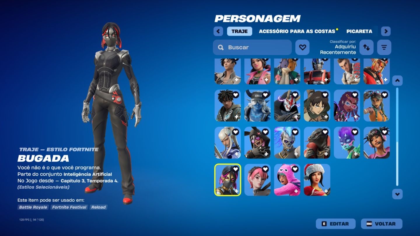 Conta Fortnite | 50 Skins trayhd | Glitch | Entrega em menos de 24h