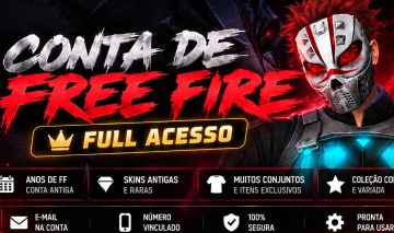 CONTA FREE FIRE 8 ANOS | FULL ACESSO | SKINS ANTIGAS + CONJUNTOS