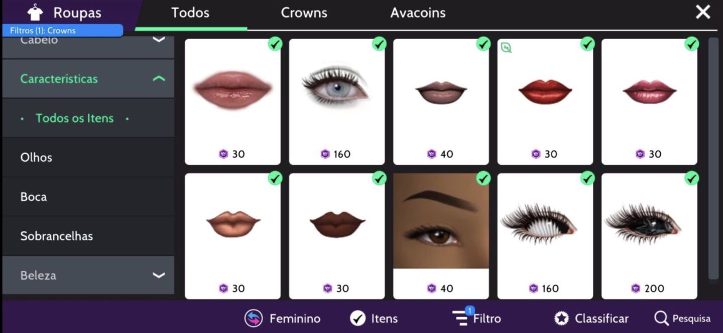 CONTA AVAKIN FEMININA NVL47