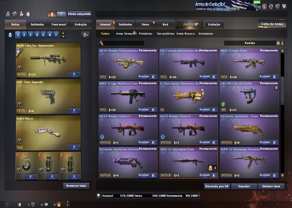 CONTA CROSSFIRE COM 87 VIPS, VÁRIAS VITORIOSAS E PERFEITA PARA TODOS OS MODOS!