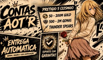 Contas Lvl MAX AoT'R [ENTREGA AUTOMÁTICA]