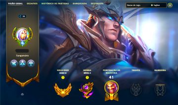 SKIN LENDÁRIA DEUS-REI GAREN + [ OURO 2 COM 75 PDLS ] + [ TROCA NICK ]
