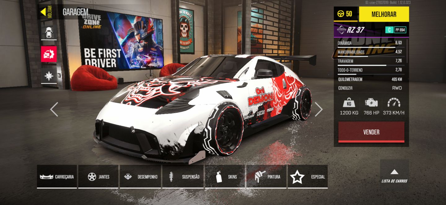 CONTA DRIVE ZONE CARROS FULL CP