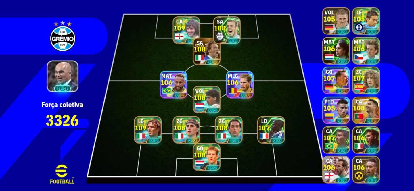 Conta efootball 3320+ melhor zaga do jogo e diversos melhores de box