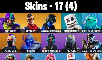 CONTA FORTNITE COM SKINS PLAYSTATION, MARSHMELLO, VERVE E 17 SKINS