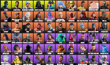 Conta Fortnite 192 Skins com John Wick, Deadpool e Midas