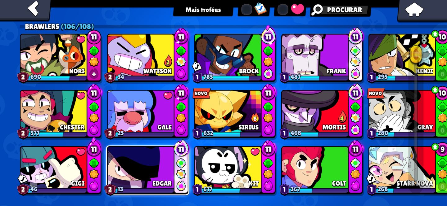 Conta Brawl stars upada