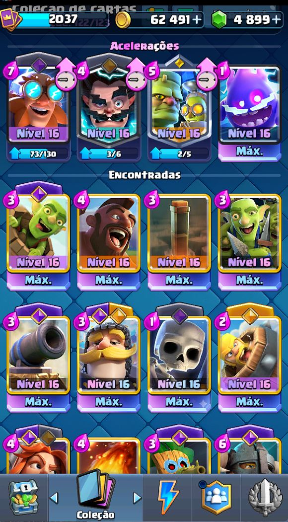 Conta de Clash Royale