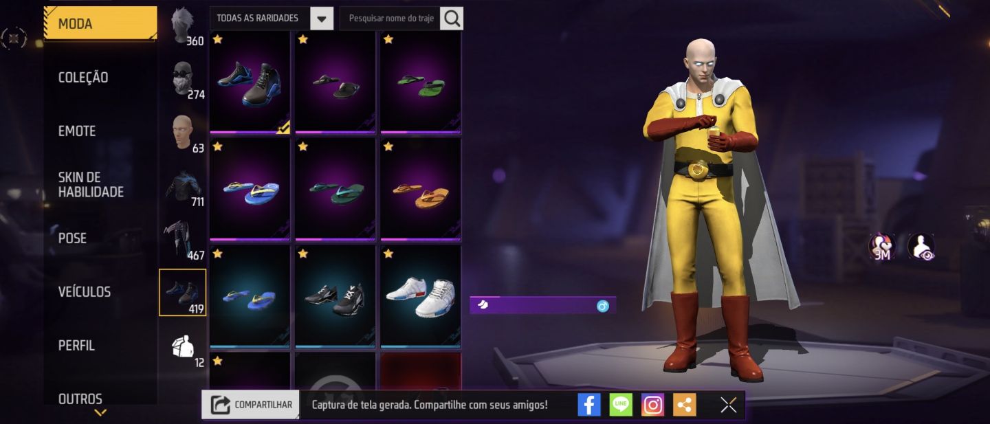 CONTA SUPER RARA DE FREE FIRE