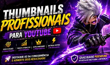 Thumbnail Profissional para YouTube (Alta Conversão + Cliques)