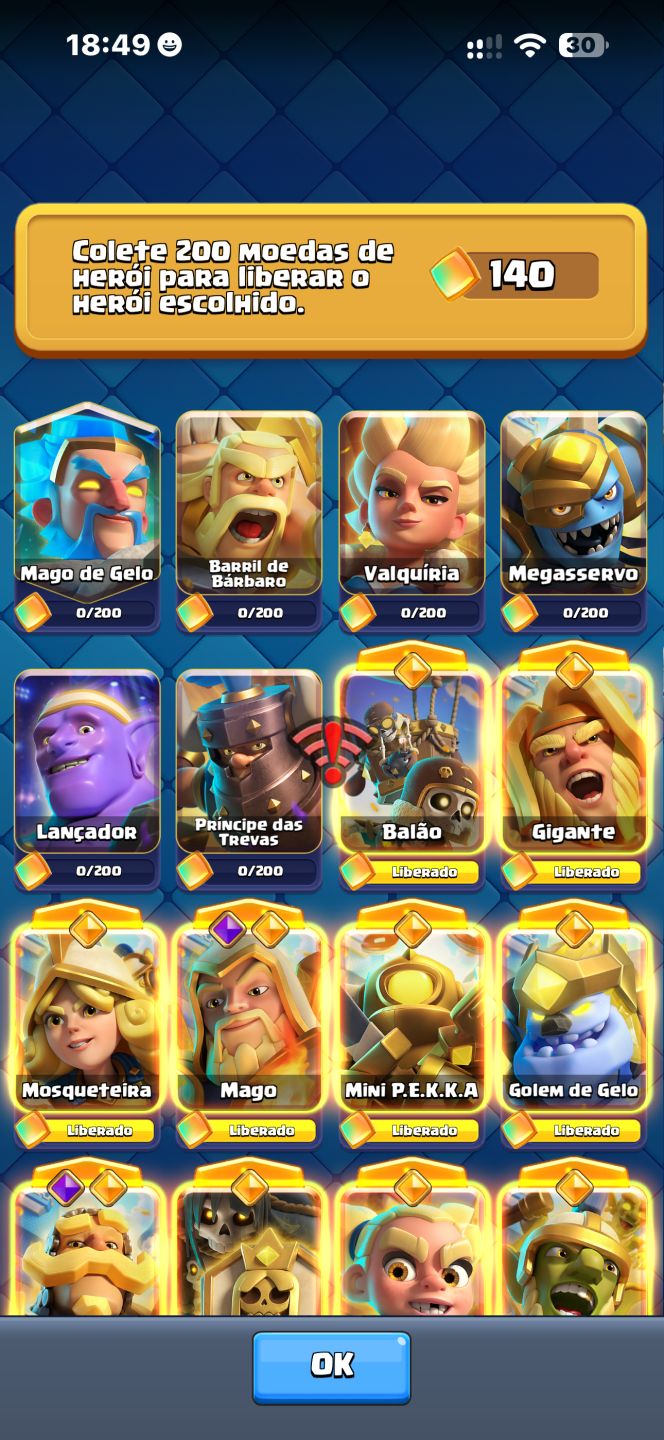 CONTA CLASH ROYAL FULLL TOPADA !