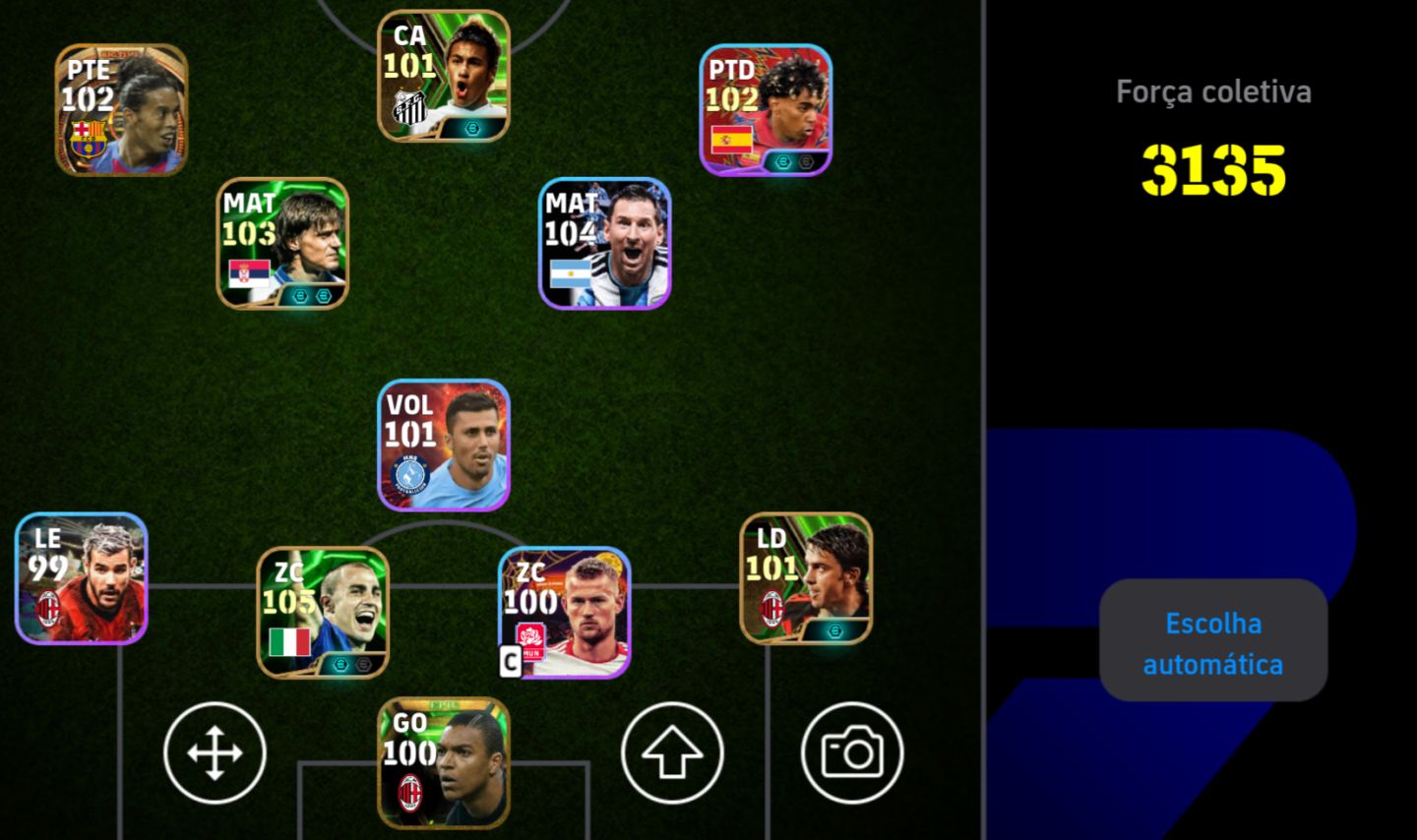 CONTA eFootball | ELENCO FORTE + JOGADORES RAROS | PRONTA PARA JOGAR | 3135