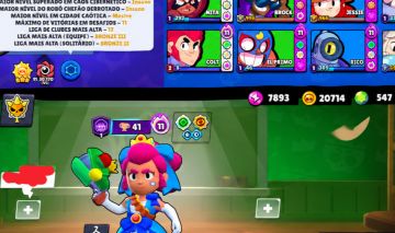 CONTA INSANA DE BRAWL STARS 73K TROFÉUS + 106/106 BRAWLERS