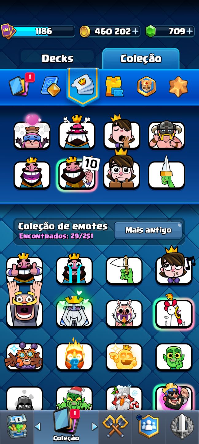 CONTA CLASH ROYALE PERFEITA PRA COMEÇAR DO ZERO E BEM ANTIGA (8 ANOS DE IDADE)