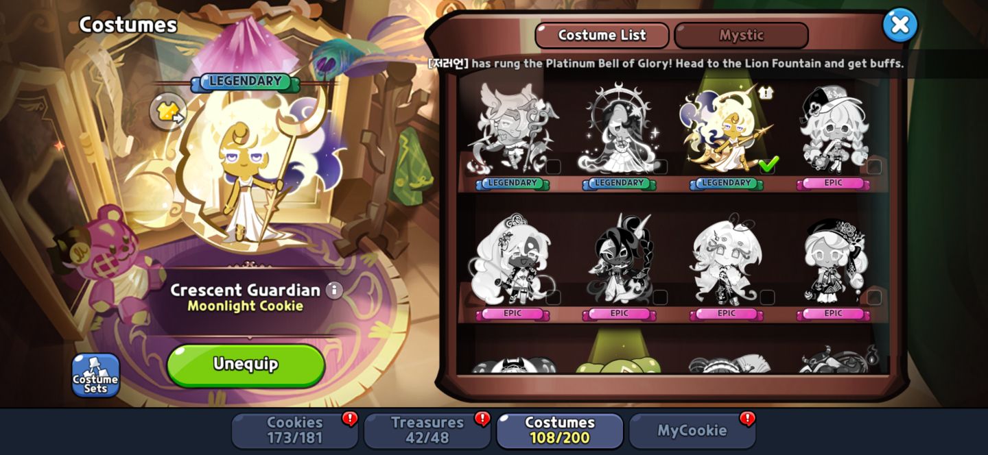 Conta CRK End-Game High Tier | 173/181 Cookies| Ancients/Beasts/Lendários+Guests