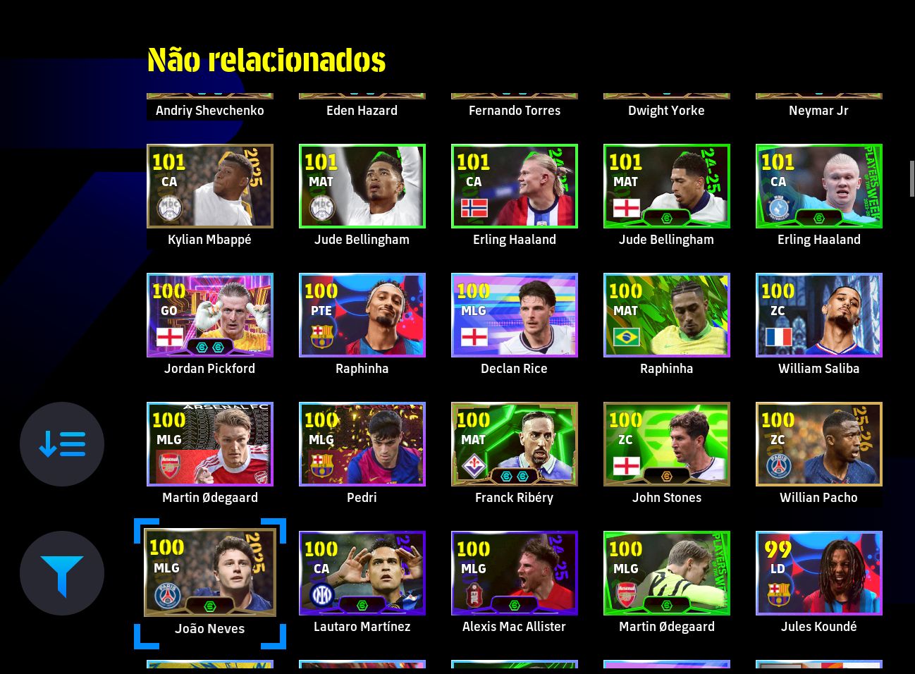 CONTA eFOOTBALL 3213 DE FORÇA! HAZARD 109, VAN BASTEN, AGÜERO E LENDAS!