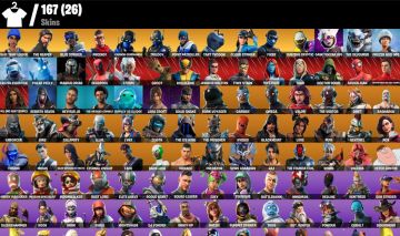 CONTA DE FORTNITE COM 167 SKINS + S3 FULL + SKINS PSN + FULL TRYHARD