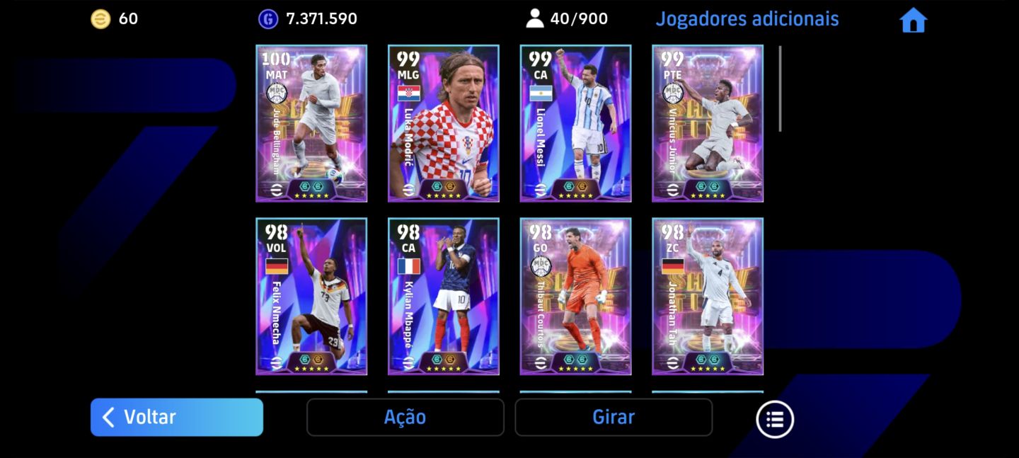 Conta Efootball Recheada Mobile