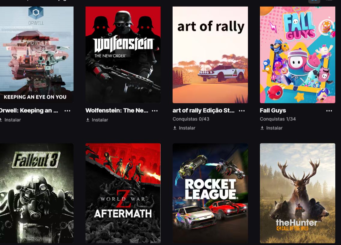 Conta epic games com Fortnite, Gta V, Dead Island, Saga Fallout