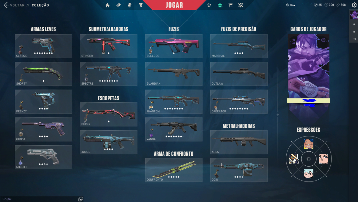 Conta Valorant com skins + Skins do LOL