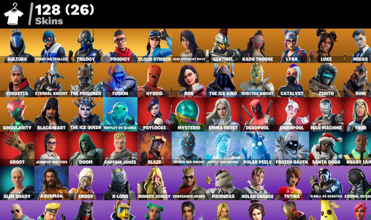 Conta com minty e várias skins!